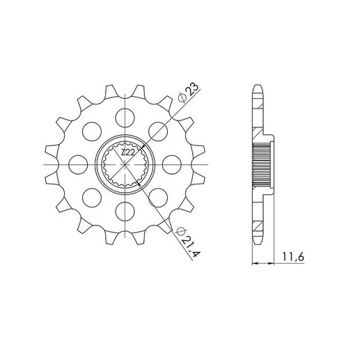 Sgr sprocket p520 - sgr, ac