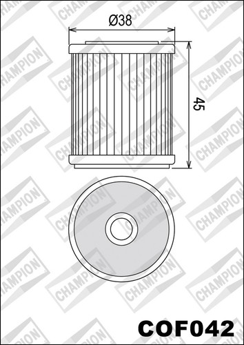 Cof042 oil filter champion - filter,
