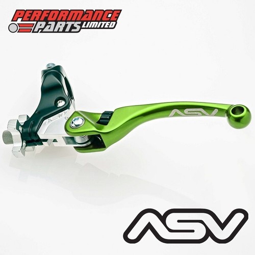 Asv green long clutch - green, lever