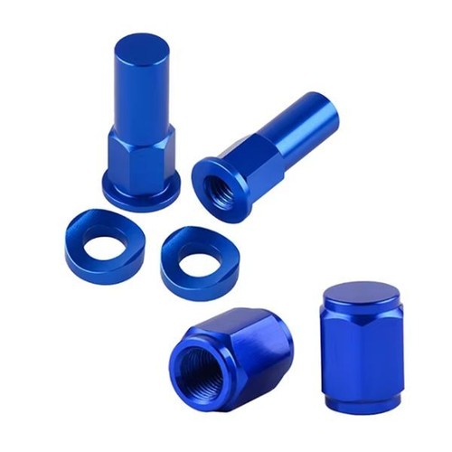 Rim lock nut bolt - rim, blue